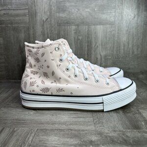 Converse CTAS Lift Youth Size 6/Women 7.5 Light Pink Hightop Shoes